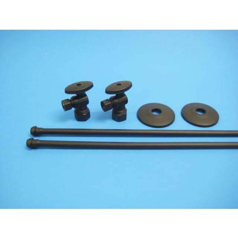 Lav Supply Kits with Angle Stops Oil Rubbed Bronze, lead free