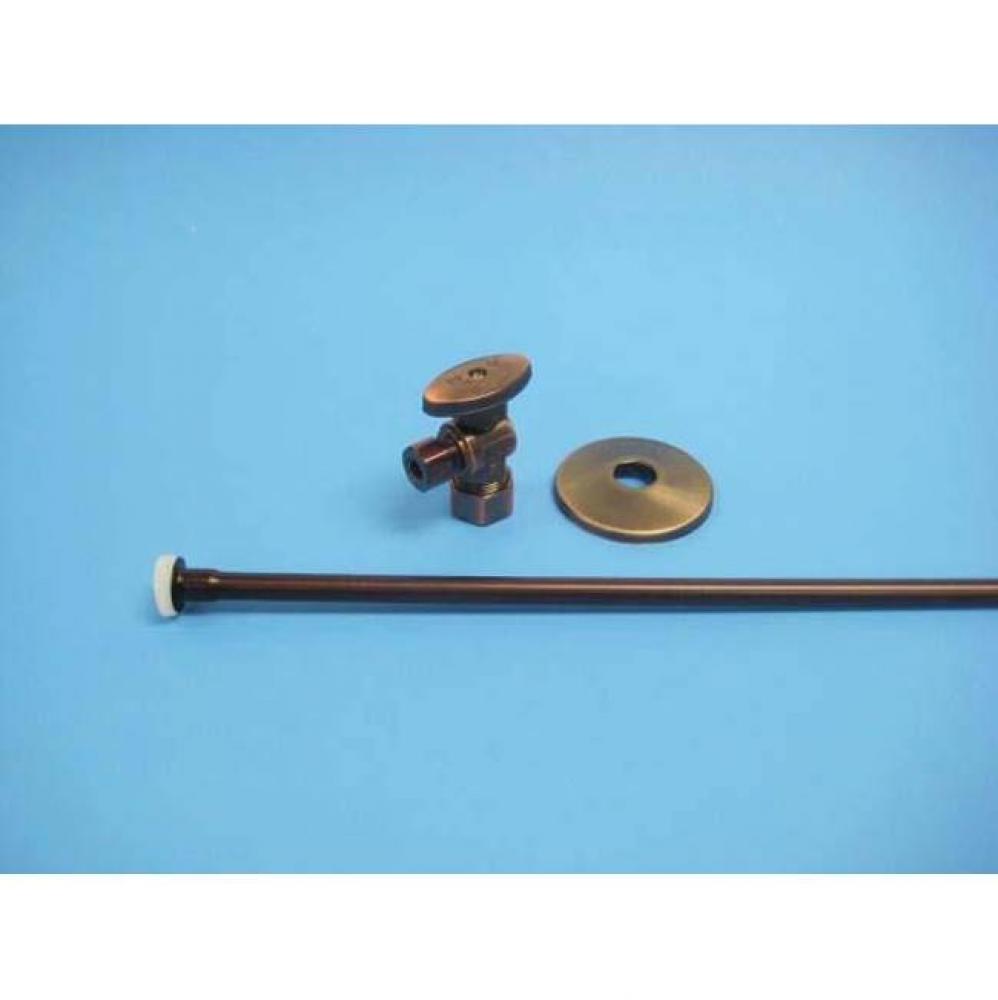 Closet Supply Kit Angle Stop Tuscan Bronze, lead free