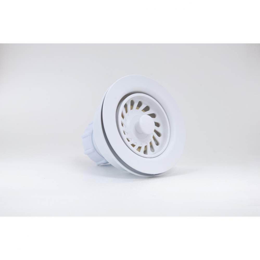 Kitchen Strainer Matte White, clam shell