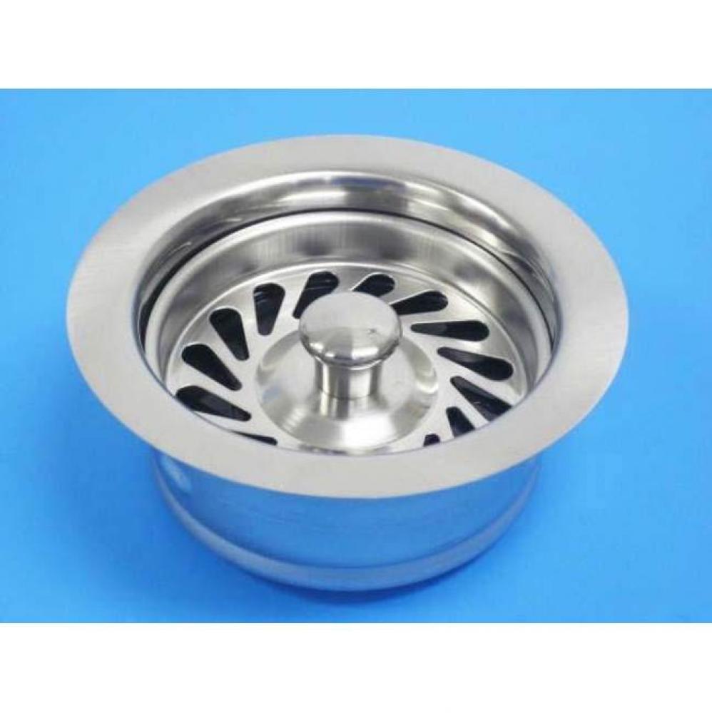 Disposal Flange for Waste King Brushed SS, clam shell