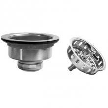 JB Products 1133LBL - SS Spin & Lock Strainer with brass nuts