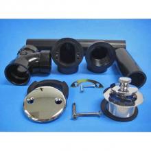 JB Products 742ABSBG - Full Kit Sch 40 ABS Lift & Turn CP 3/8'' stem, bagged