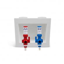 JB Products JBSFR5283 - Wash Mach Box Fire Rated with Arresters Red & Blue EP Valves PEX. unassembled