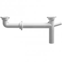 JB Products T500DS12PVCBX - 1-1/2'' x 16'' Telescopic EO White PP DC with 1/2'' spout, boxed