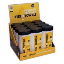 JB Products TW40-CD - Tub O'' Towel Counter Display w/ 12 tubs TW40