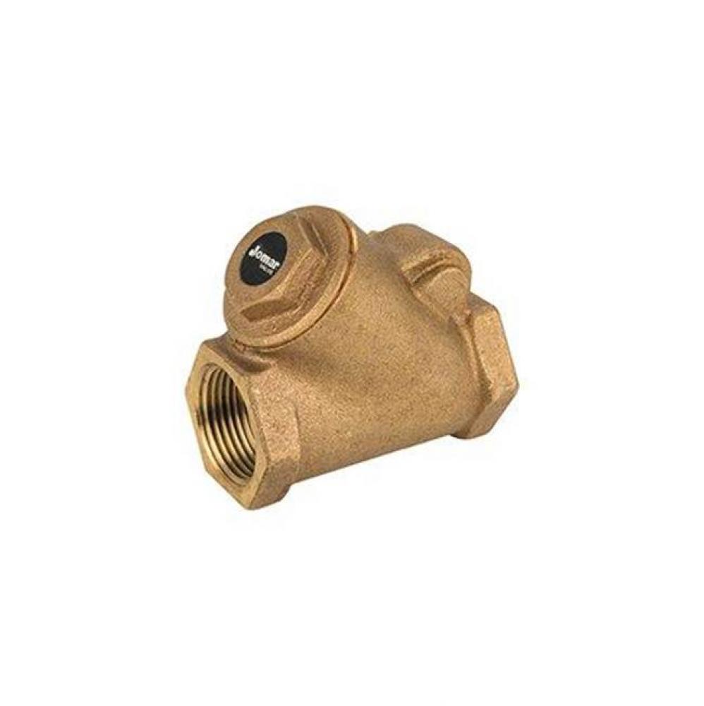 Bronze Y-Patter Swing Check Valve, Threaded Connection, Class 150, 300 Wog 1&apos;&apos;