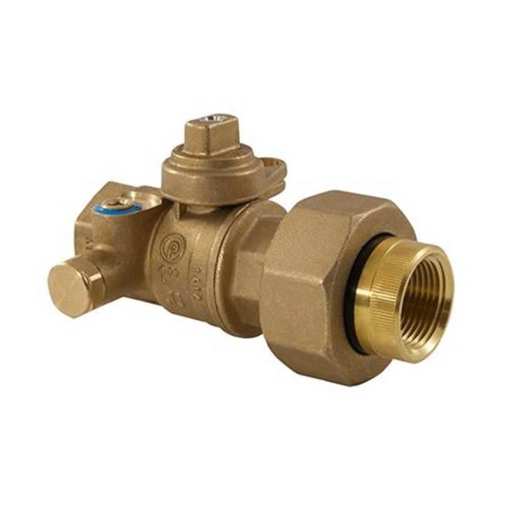 Utility Gas Ball Valve, Full Port, Service Bypass, 125 Psig, With Insulated Tail Piece 1&apos;&apo