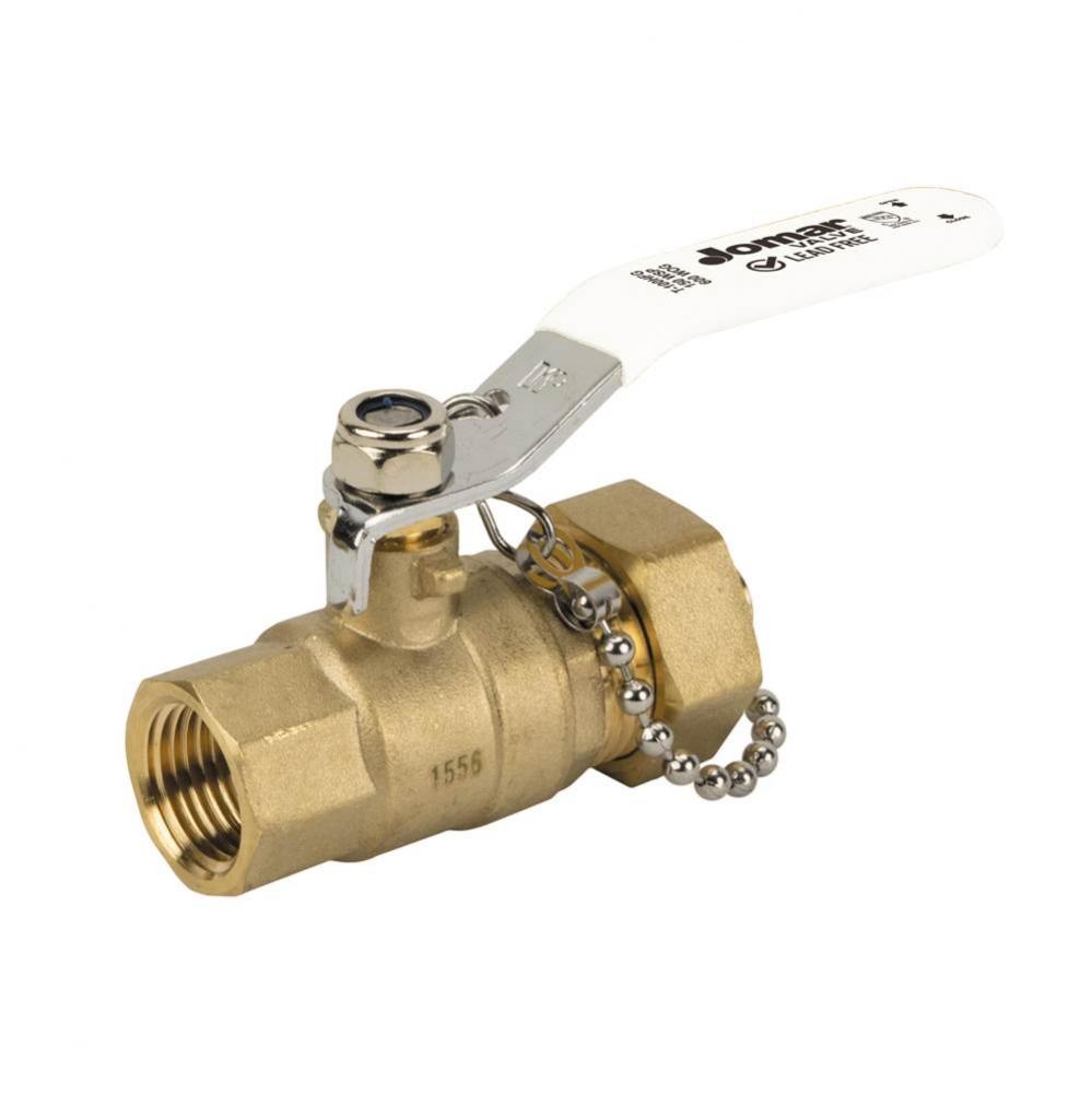 Full Port, 2 Piece, Threaded X Hose Connection, 600 Wog, Stainless Steel Ball And Stem With Cap An