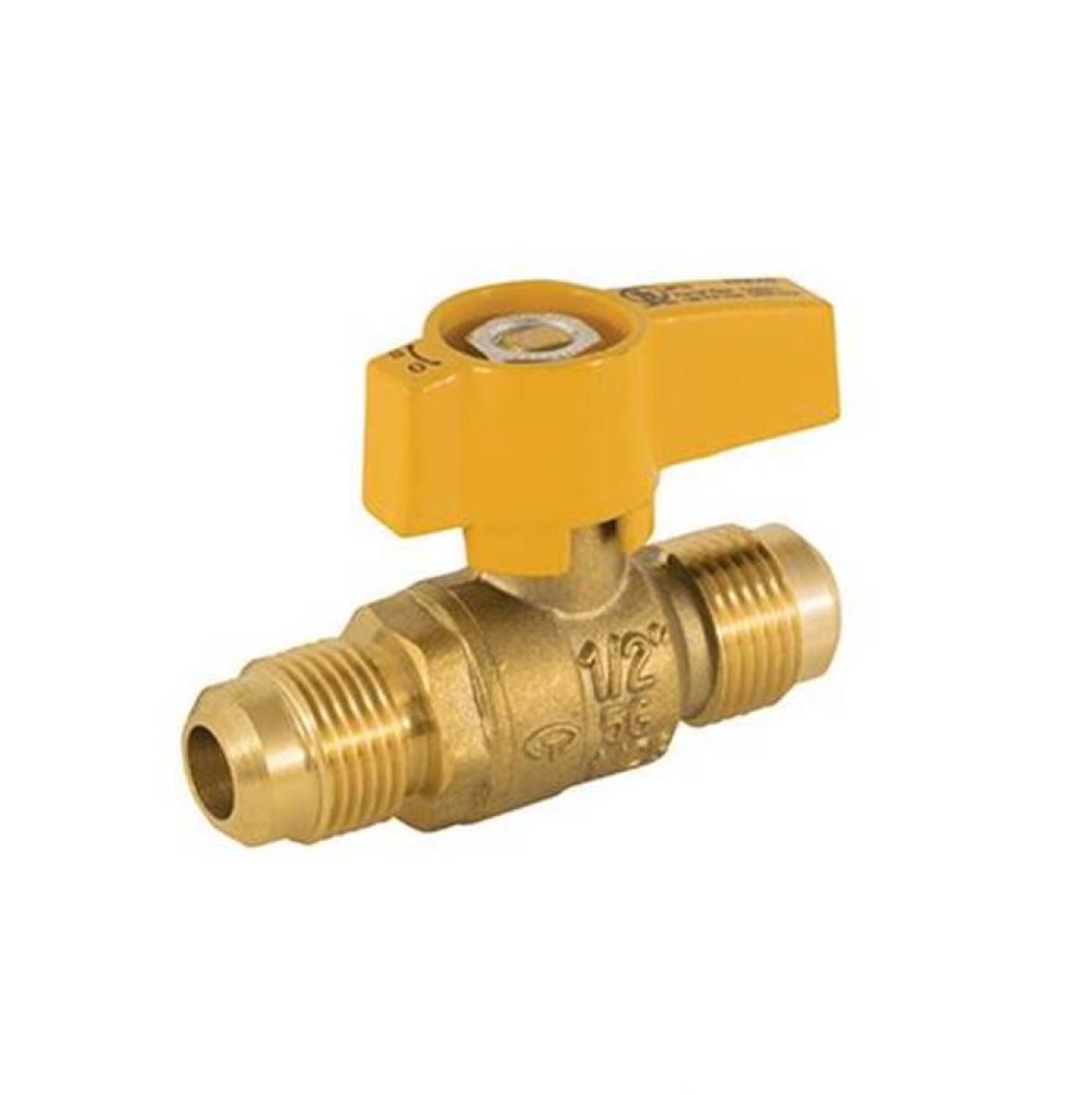 Gas Vall Valve, 2 Piece, Flare X Flare Connection, 175 Wog 5/8&apos;&apos;