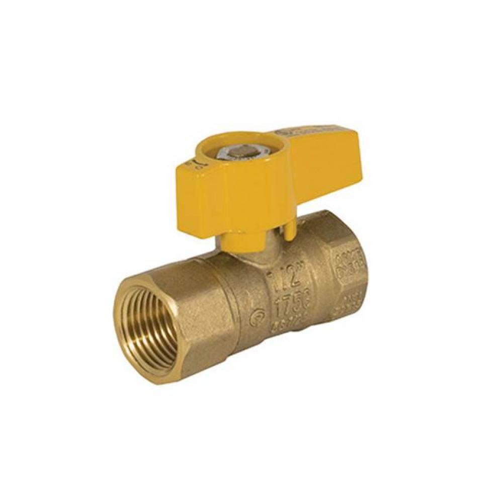 Gas Ball Valve, 2 Piece, 175 Wog 3/4&apos;&apos;