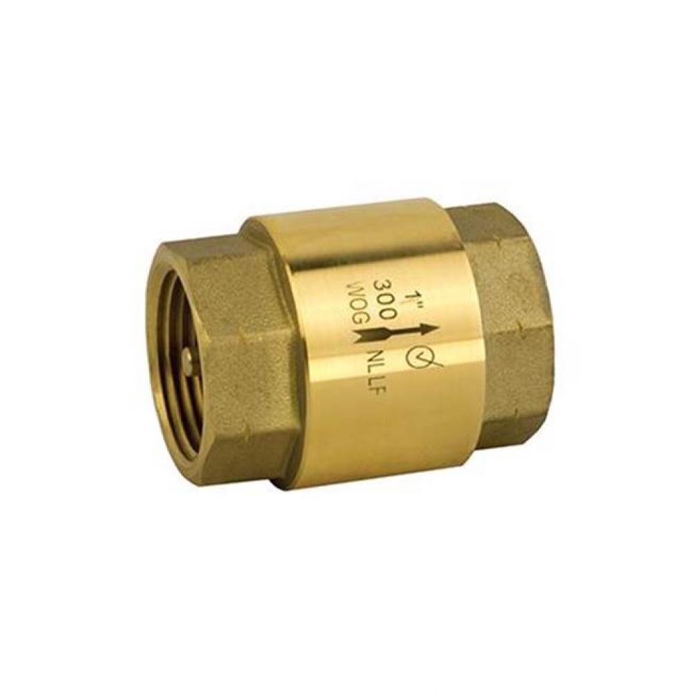 Inline Check Valve, Threaded Connection, 300 Wog, Class 150 1-1/4&apos;&apos;