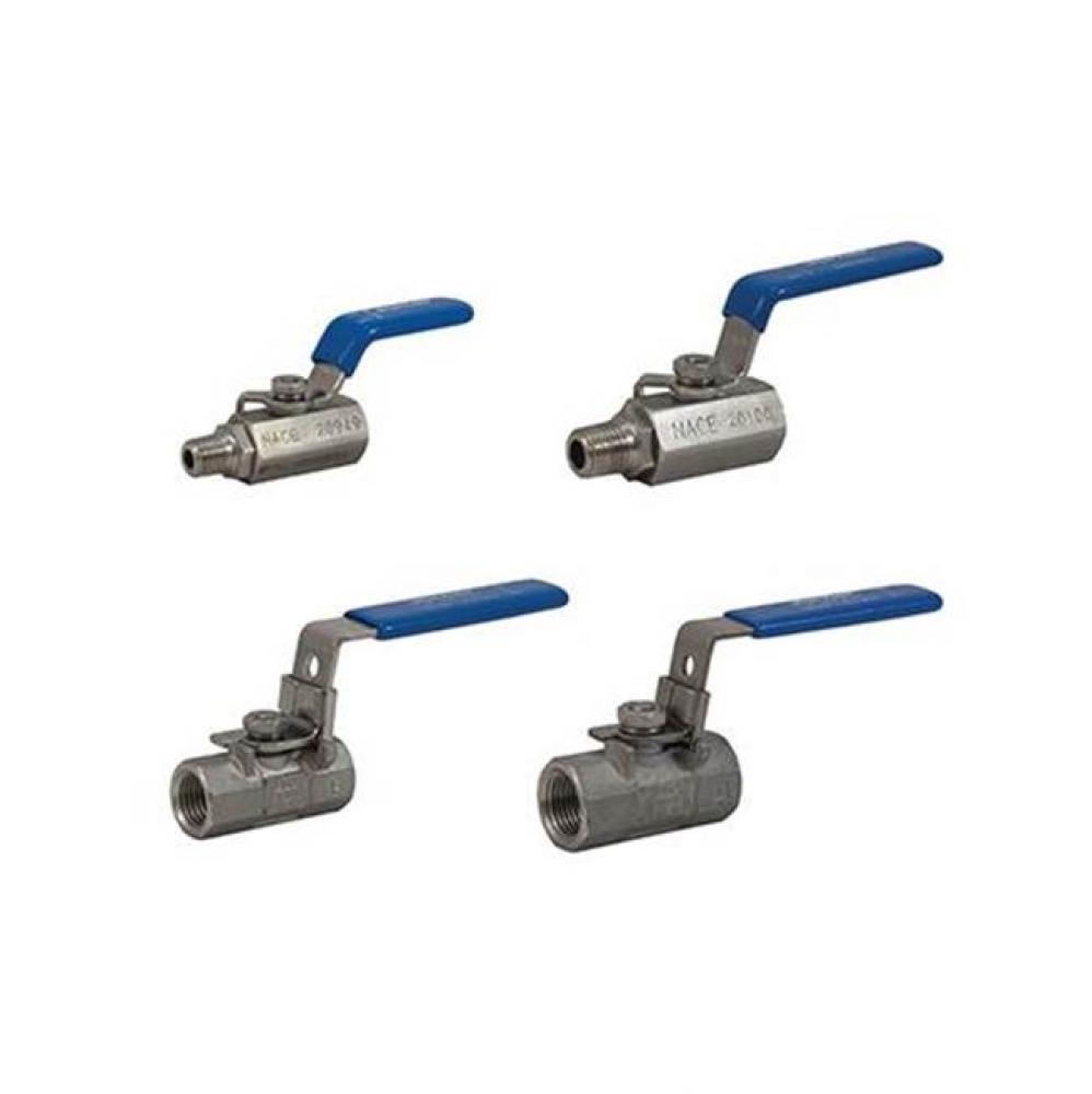 Full Port, 1 Piece/2 Piece, Threaded Connection, Mini Valves, 1000 Wog, Stainless Steel Ball And S