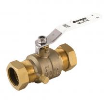 Jomar International LTD 102-654G - Full Port, 2 Piece, Compression Connection, 600 Wog, Stainless Steel Ball And Stem With Drain 3/4&