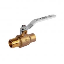 Jomar International LTD 100-143G - Full Port, 2 Piece, Male X Sweat Connection, 600 Wog, Stainless Steel Ball And Stem 1/2'&apos