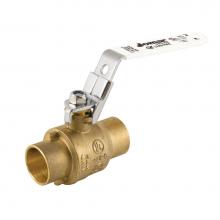 Jomar International LTD 100-114SSGLH - Full Port, 2 Piece, Solder Connection, 600 Wog, Stainless Steel Ball And Stem With Latch Lock Hand