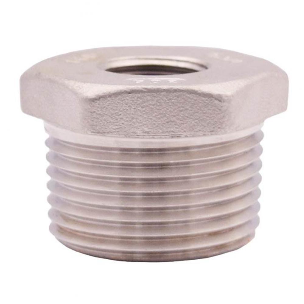 3&apos;&apos; X 1-1/4&apos;&apos; SS304 HEX BUSHING