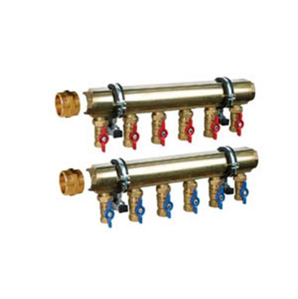 M-8220X High Capacity Manifold Expansion Kit 1-1/2&apos;&apos; OT-63 Brass Bar, 3 Port - 4 Bracket