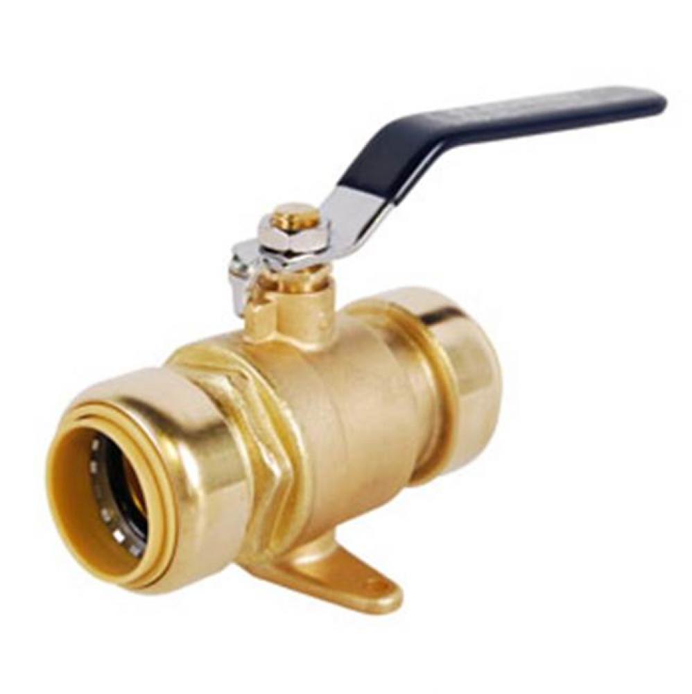 1/2&apos;&apos; P-2200NL No Lead, DZR Forged Press Instaloc II Push Fit Drop Ear Ball Valve