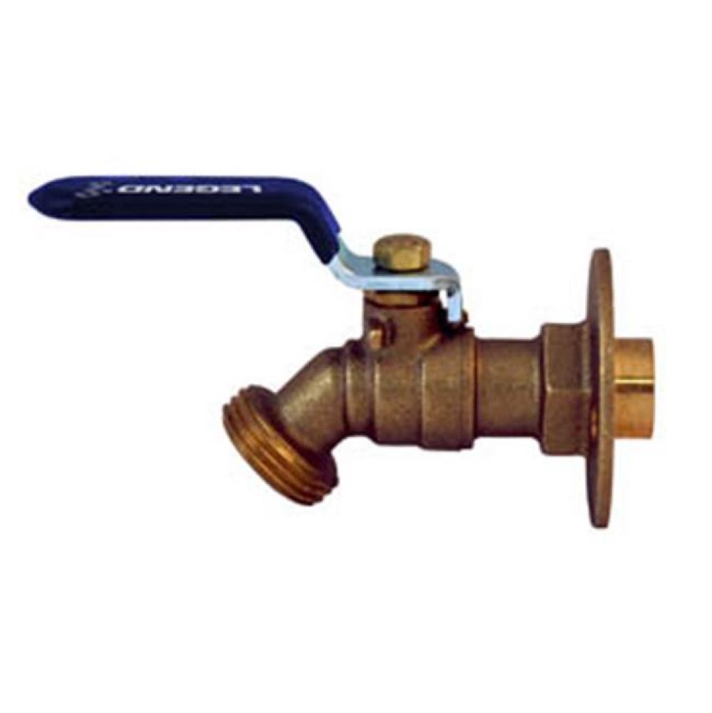 3/4 S-541FL 1/4 Turn Brass Flanged Ball Valve Sillcock