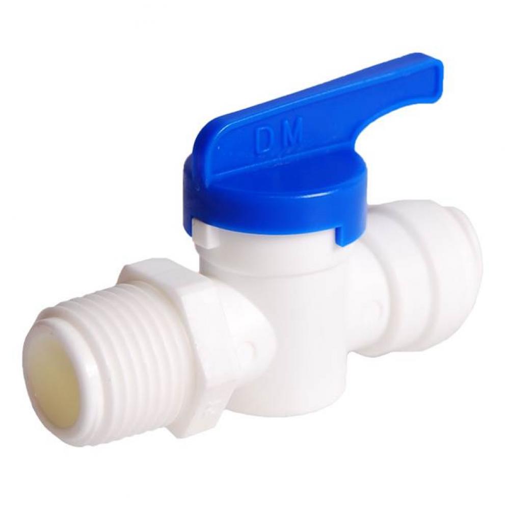 3/8&apos;&apos; Push x MNPT Mini-Loc Straight Ball Valve