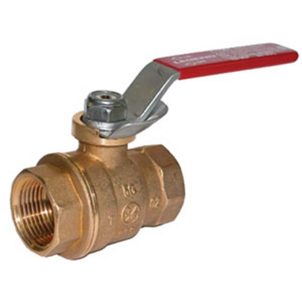 1&apos;&apos; T-1001LD No Lead Forged Brass Full Port Ball Valve with Locking Device