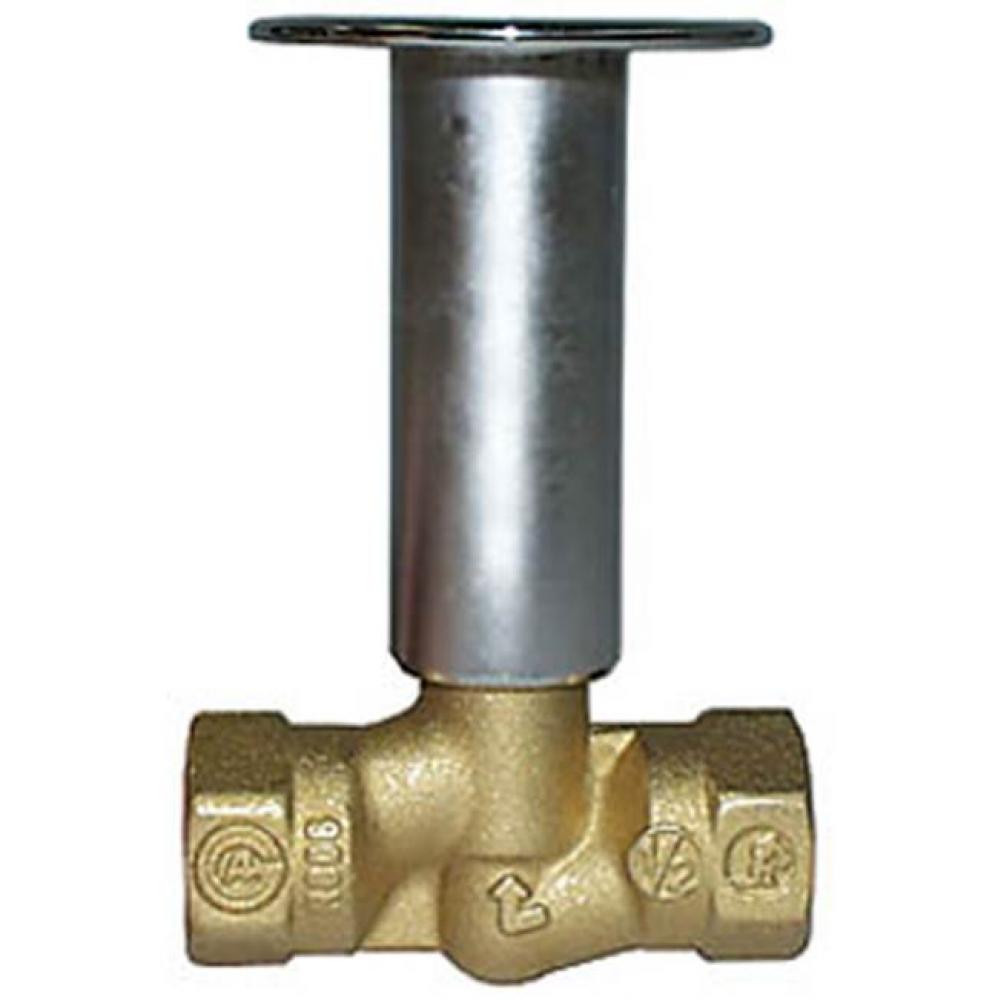 T-3200PB Kit Forged Polished Brass Log Lighter Straight Pattern, Globe Valve with Escutcheon &amp;