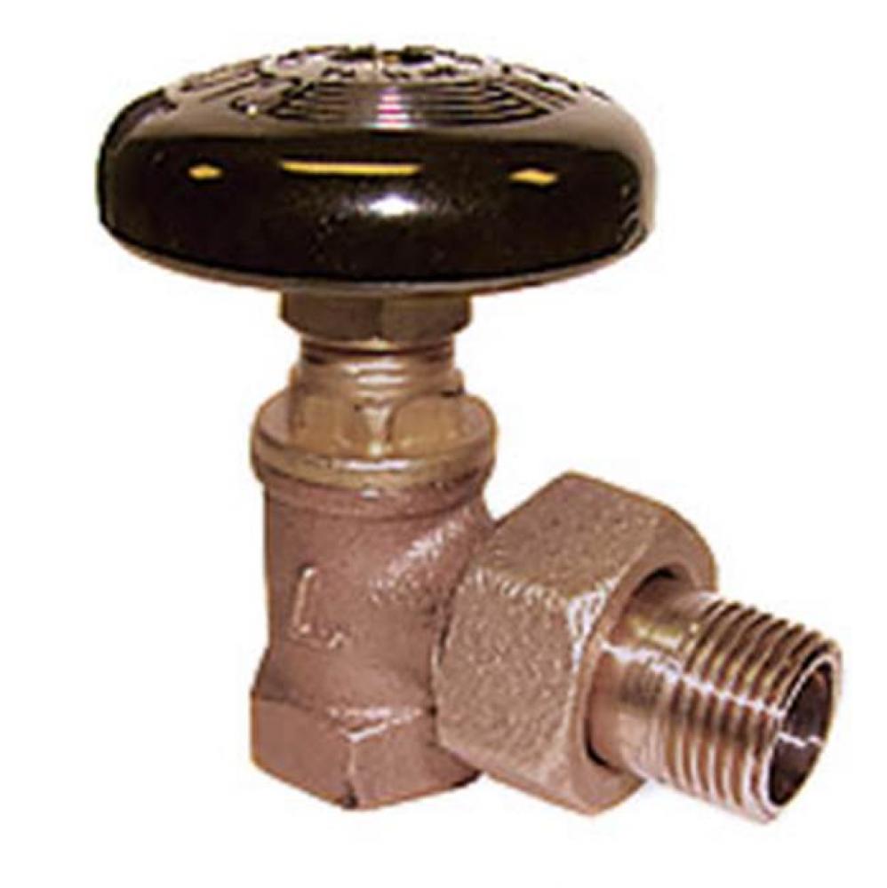 1/2&apos;&apos; T-437 Hot Water Radiator Valve, Bronze