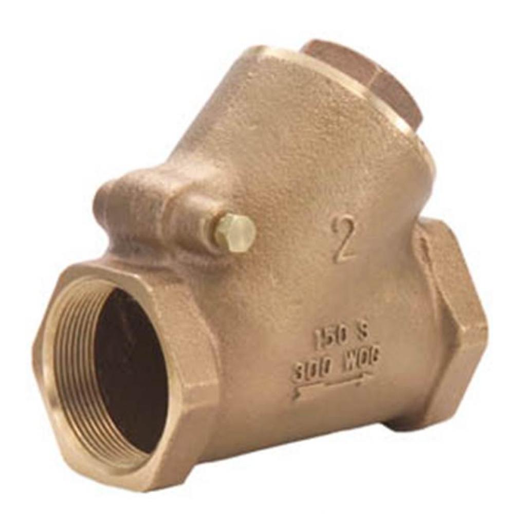 2&apos;&apos; T-453 No Lead Bronze Y-Pattern Check Valve