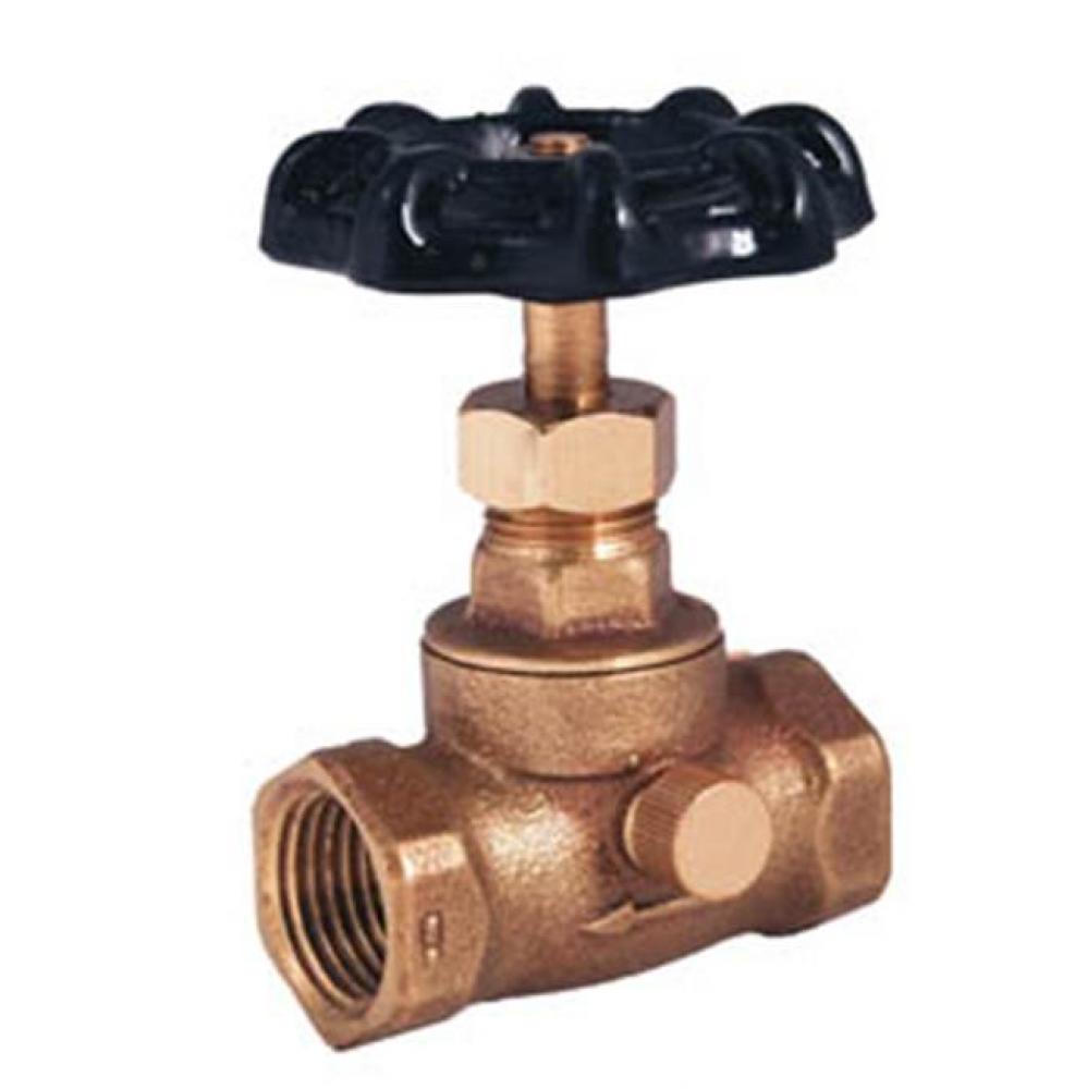 1/2 T-511 No Lead Brass Stop &amp; Waste Valve