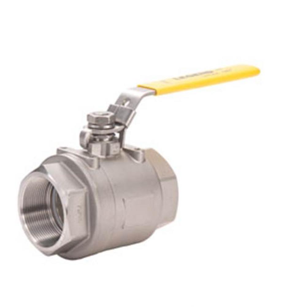 1/4&apos;&apos; T-712 Full Port .316 Stainless Steel Ball Valve, Locking Handle