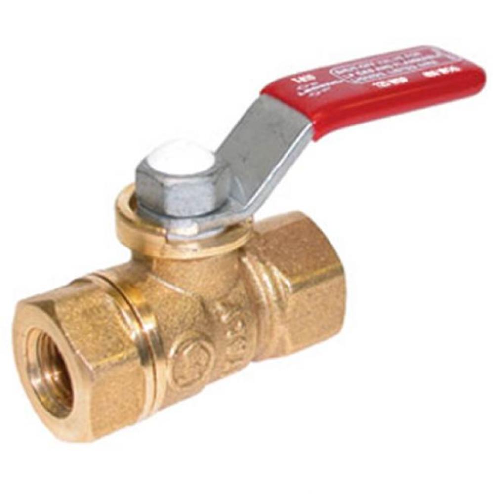 1/4&apos;&apos; T-810 Micro Ball Valve, Forged Brass