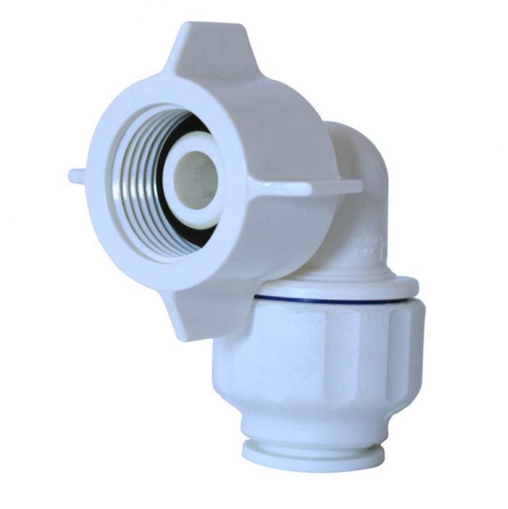 1/2&apos;&apos; Push x FNPT Turn-n-Loc Swivel Elbow