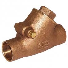 Legend Valve 105-405NL - 1'' S-453 No Lead Bronze Y-Pattern Check Valve