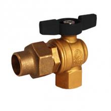 Legend Valve 111-124NL - 3/4 FNPT x 1 Flare T-443NL No Lead Forged Brass Meter Ball Valve