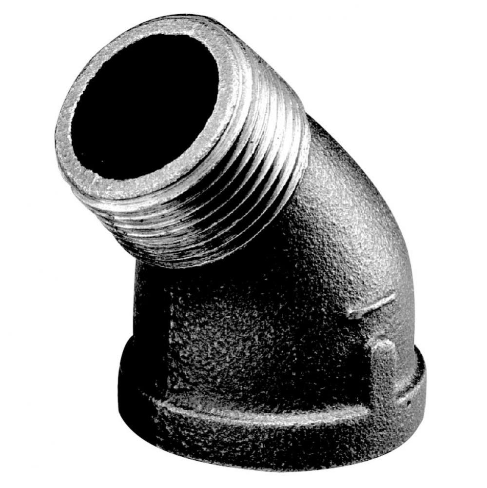 1/8&apos;&apos; Blk Mall 45 St Elbow