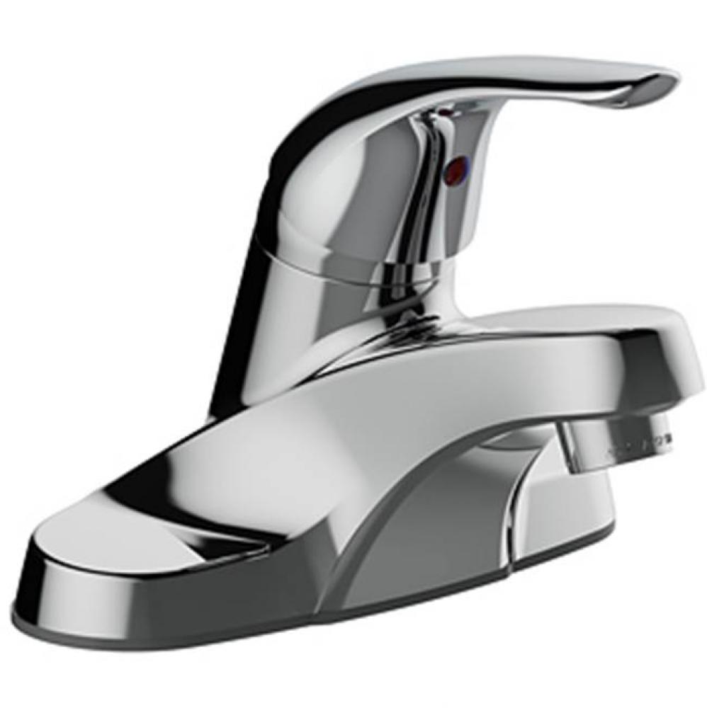 Single Handle 4&apos;&apos; Centerset Lavatory Faucet, Less Pop-Up, Washerless, 1.2 Gpm, Chrome