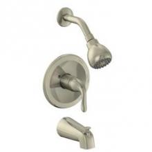 Matco Norca BL-730BND - Tub and Shower Finish Pack With Cc And Mip Rough-In Valve Less Stops, Metal Slip Fit Tub Spout, 1.