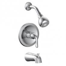 Matco Norca BL-730CD - Tub and Shower Finish Pack With Cc And Mip Rough-In Valve Less Stops, Metal Slip Fit Tub Spout, 1.