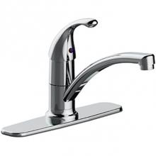 Matco Norca LV-100C - Single Handle Kitchen Faucet, Single Hole Or Three Hole Mount, Deckplate Included, Copper Inlet Su