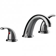 Matco Norca LV-480CF - Two Handle High Arc 8'' Widespread Lavatory Faucet, Quick Mount Installation, 50/50 Push