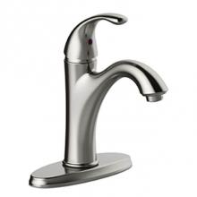 Matco Norca LV-500BNF - Sgl Hndle Lav Faucet, Sgl Hole Or Three Hole Mount, Deckplate Included, Integrated Supply Lines, 5