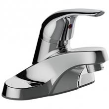 Matco Norca LV-505CP - Single Handle 4'' Centerset Lavatory Faucet, Plastic Push Pop-Up, Washerless, 1.2 Gpm, C