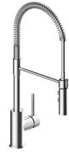 Matco Norca Pd-155C - Single Handle Cp Industrial Spring Neck Faucet, Ceramic Cartridge, Integrated Supply Lines, 1 Or 3