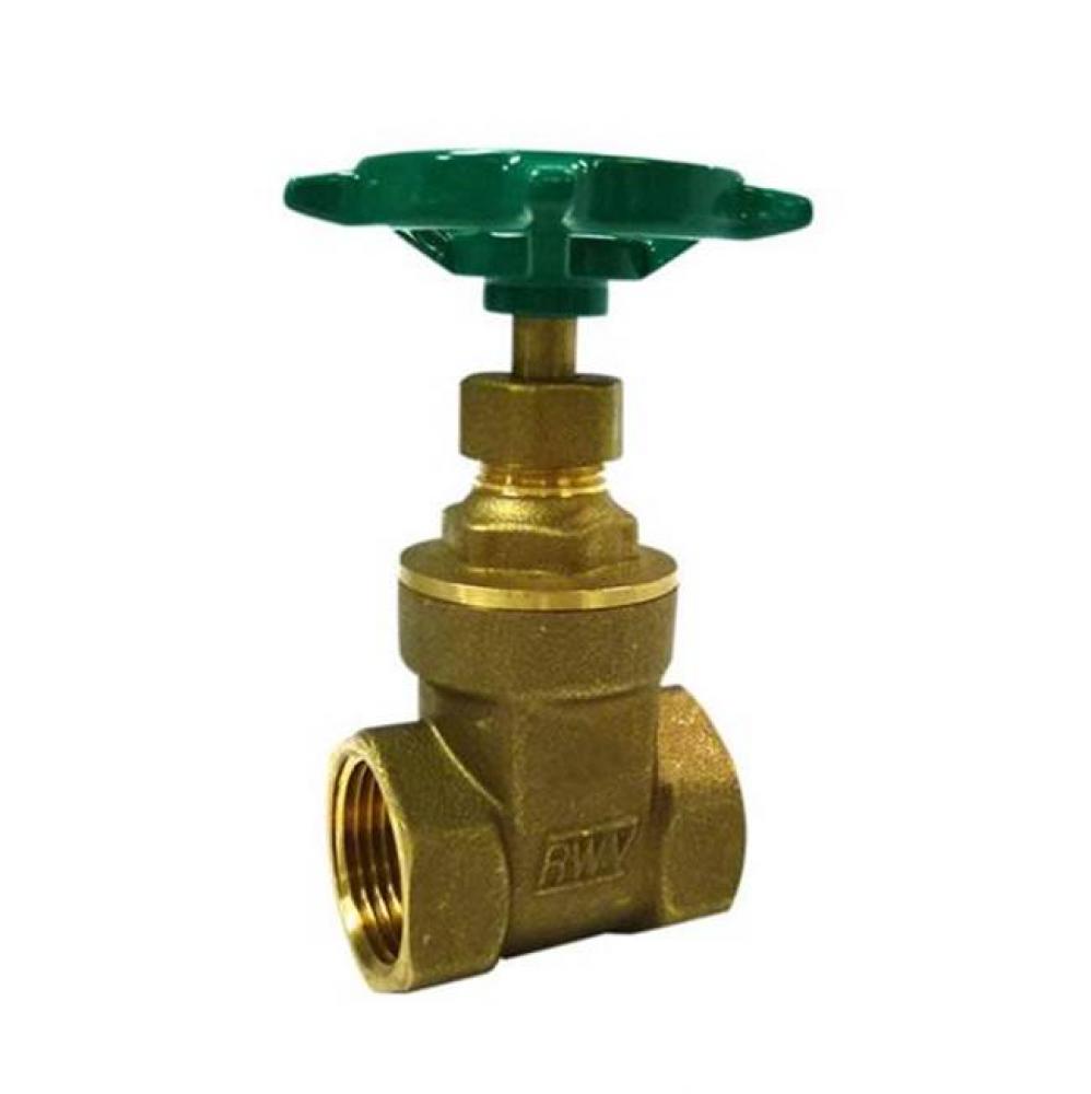 1-1/2 IN 200# WOG,  Cast Brass Body,  Threaded Ends,  Non-Rising Stem