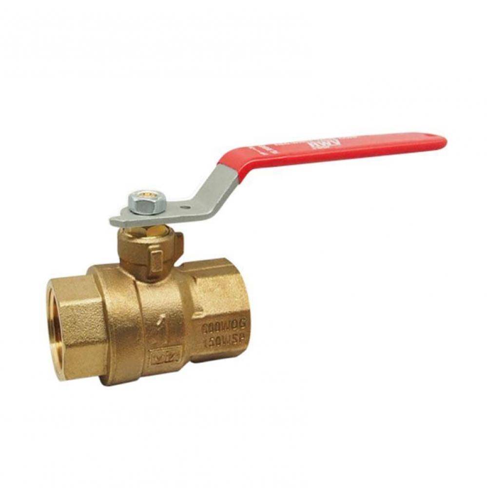 1/2 IN 150# WSP,  600# WOG,  Brass Body,  Threaded Ends