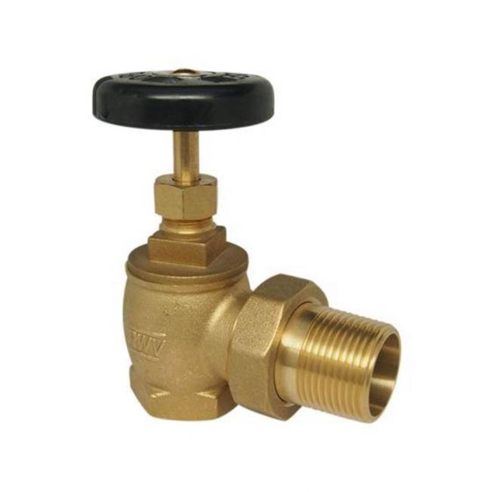 1/2 IN Bronze Steam Radiator Valve,  60# WOG,  15# WSP,  EPDM Disc