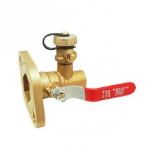 Red-White Valve 670779227054 - 3/4 IN Pump Flange Ball Valve,  Rotating Flange Design with Side Drain Valve Solder x Flange