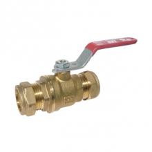 Red-White Valve 670779432045 - 1/2 IN 600# WOG*,  Brass Body,  Compression Ends,  Teflon Seats