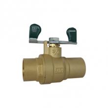 Red-White Valve 670779705330 - 1/2 IN 150# WSP/600# WOG Brass Body,  Solder Ends,  Chrome-Plated Ball,  PTFE Seats