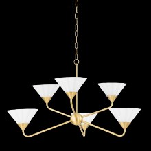 Mitzi by Hudson Valley Lighting H817806-AGB - KELSEY Chandelier